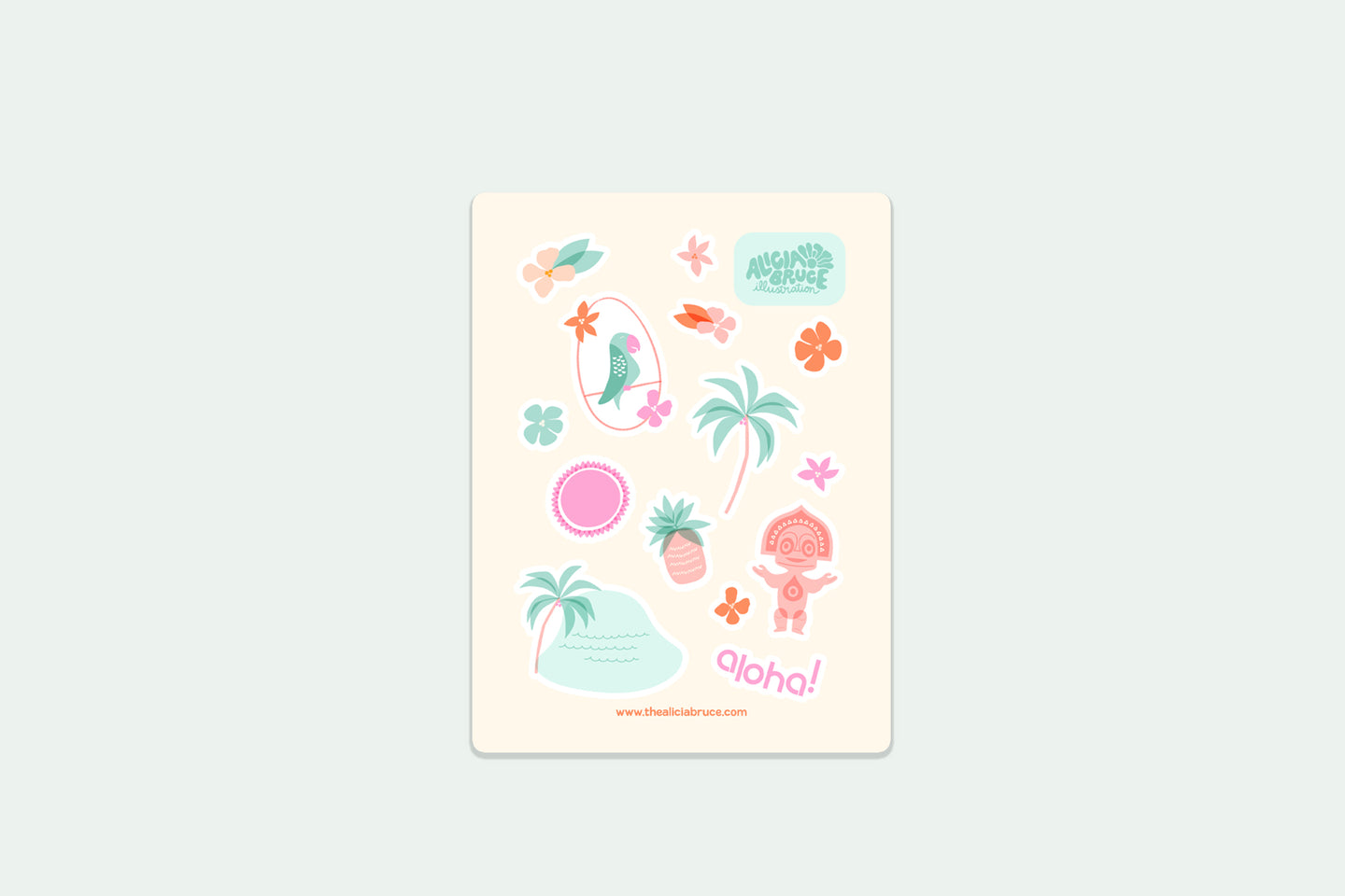 Aloha Sticker Sheet